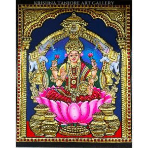 Gaja Lakshmi Tanjore Painting