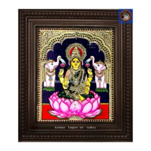 Gaja Lakshmi Tanjore Painting