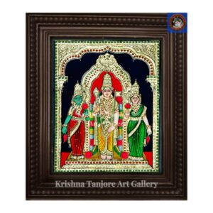 Murugan Vallidhevan Tanjore Painting