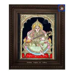 Saraswathi Tanjore Painting