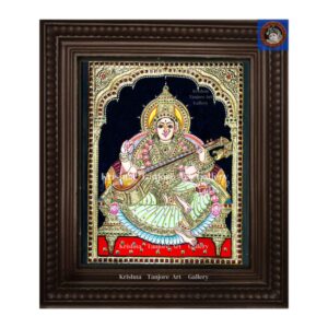 Saraswathi Tanjore Painting